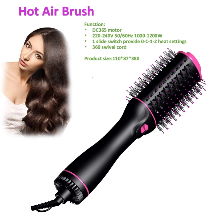 3 in 1 Portable One Step Hair Straightener Comb Professional 1000W Hot Air electric Brush Straightener Quality Hot Air Brush