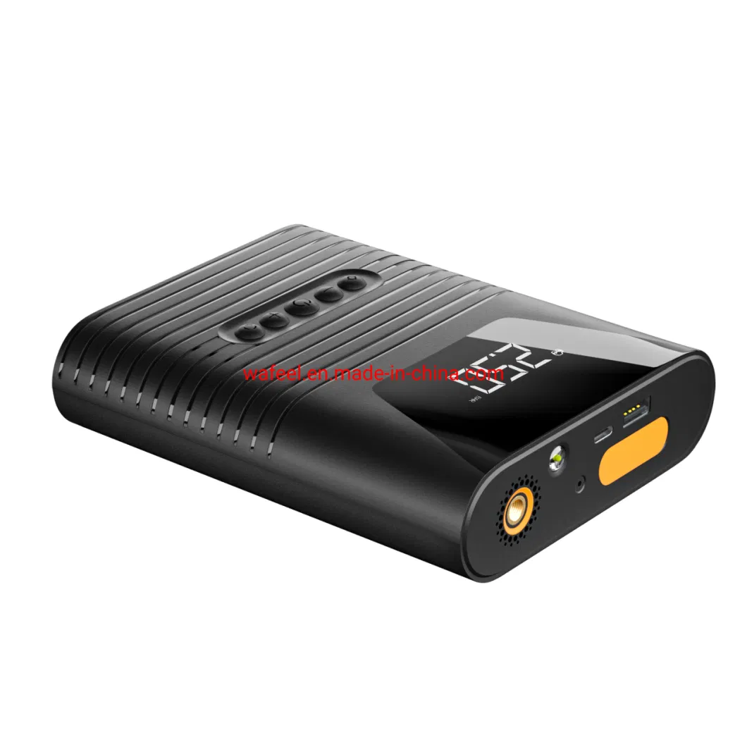 12V Emergency Auto Battery Booster, Car Battery Jump Starter with Tire Inflator Air Compressor