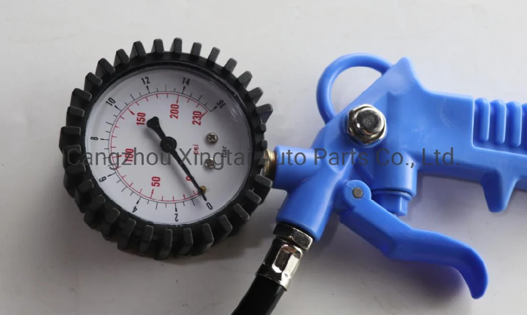 Digital Golden Car Tire Air Inflator with Pressure Gauge