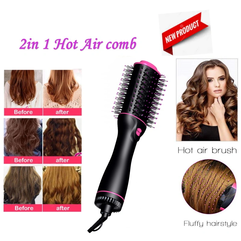 3 in 1 Portable One Step Hair Straightener Comb Professional 1000W Hot Air electric Brush Straightener Quality Hot Air Brush